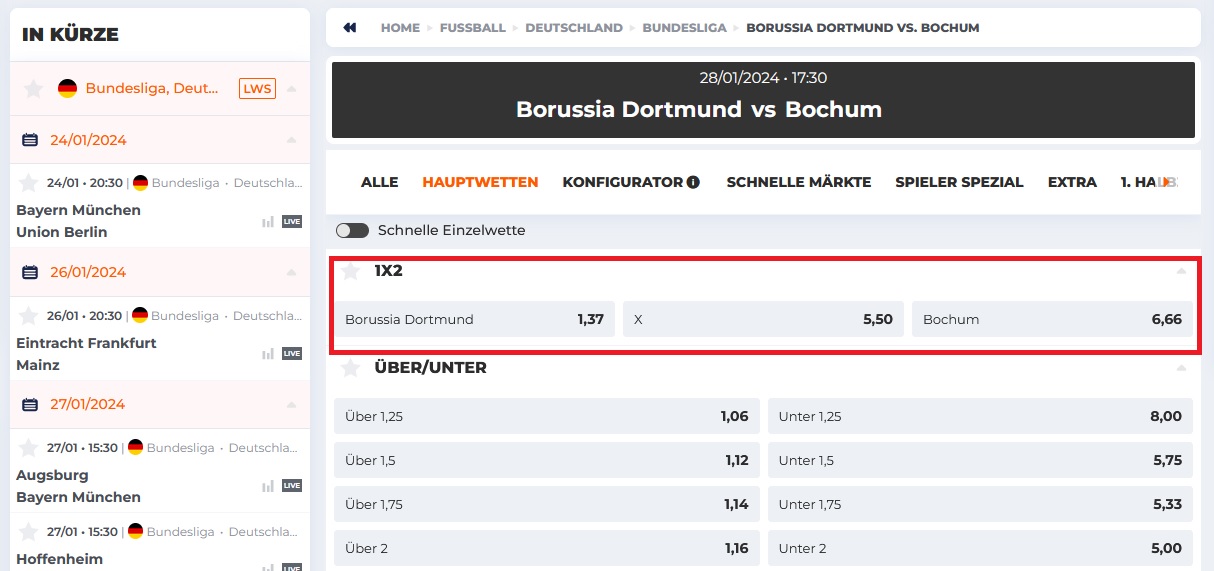 Betriot Bundesliga Wetten