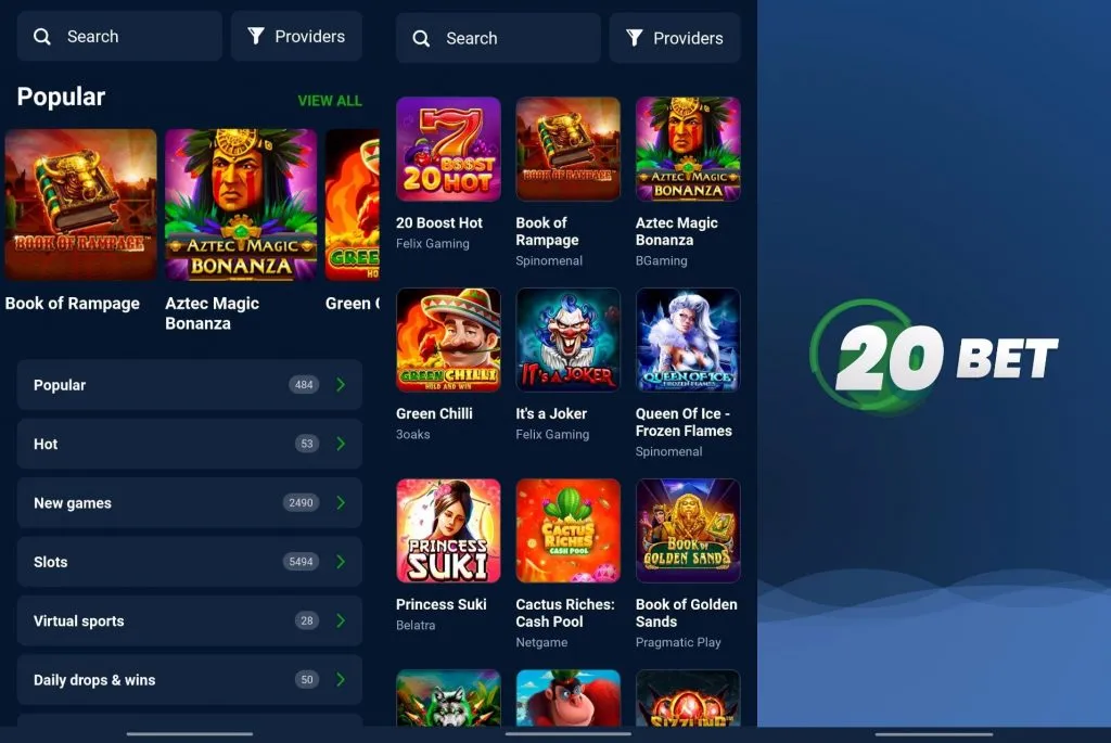 20Bet Casino Mobile App