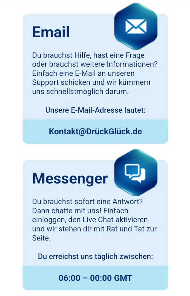 DrückGlück Support